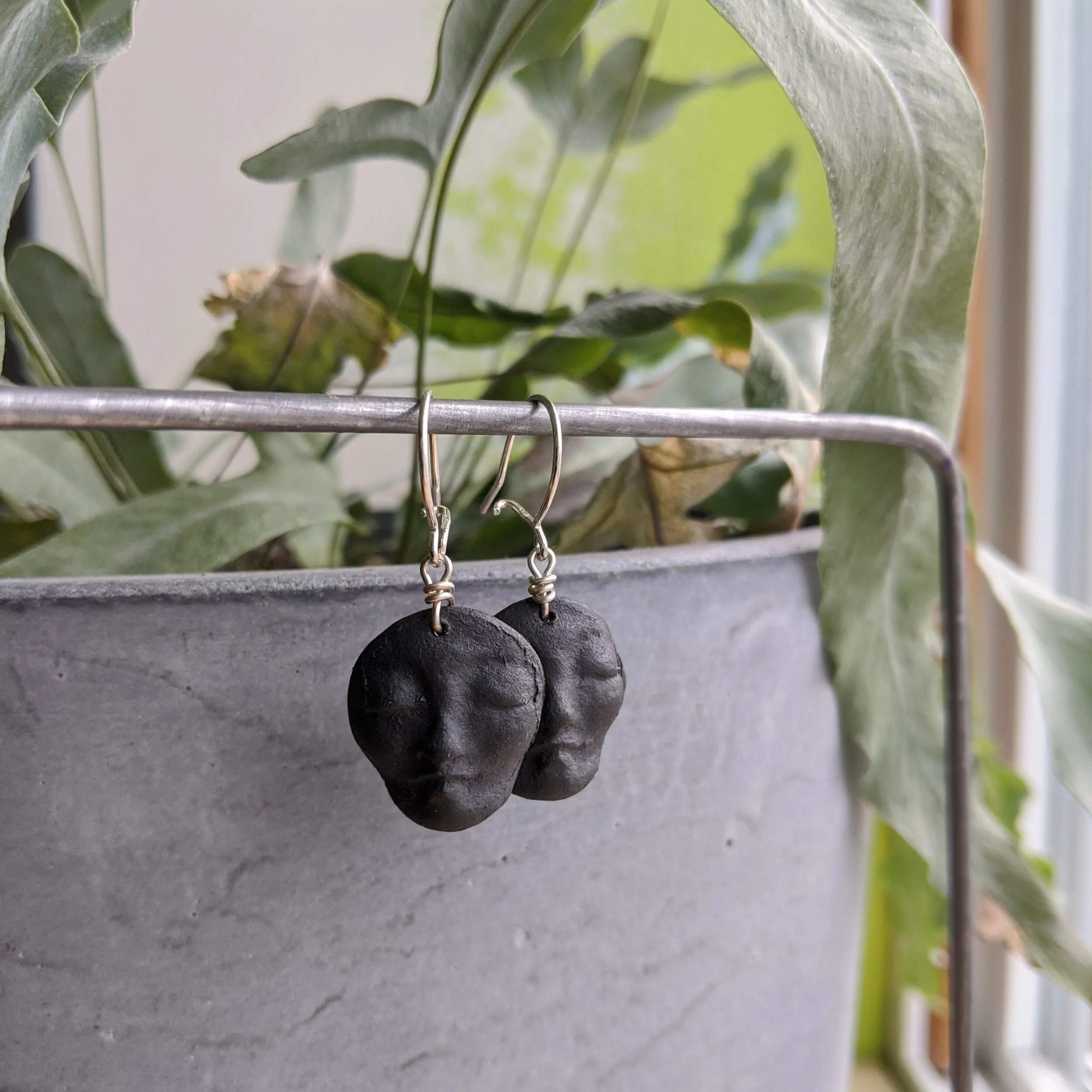 new moon goddess earrings