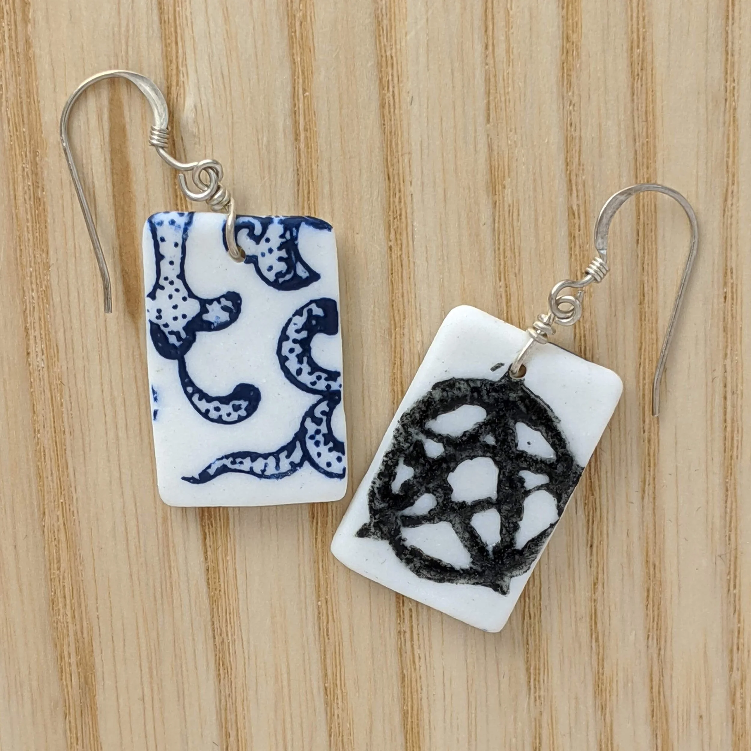 pentagram earrings