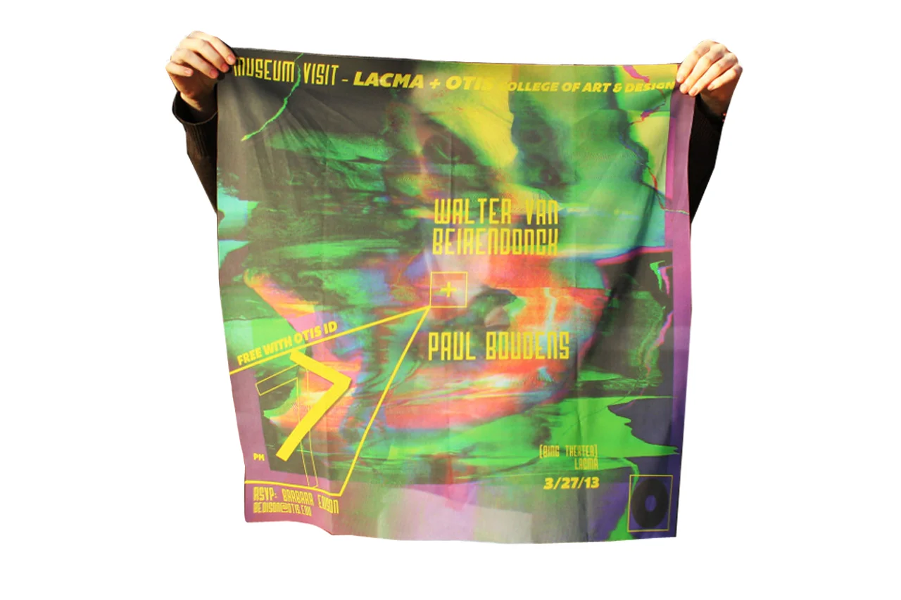 LACMA X OTIS COLLEGE OF ART & DESIGN (WALTER VAN BEIRENDONCK + PAUL BOUDENS LECTURE POSTER)