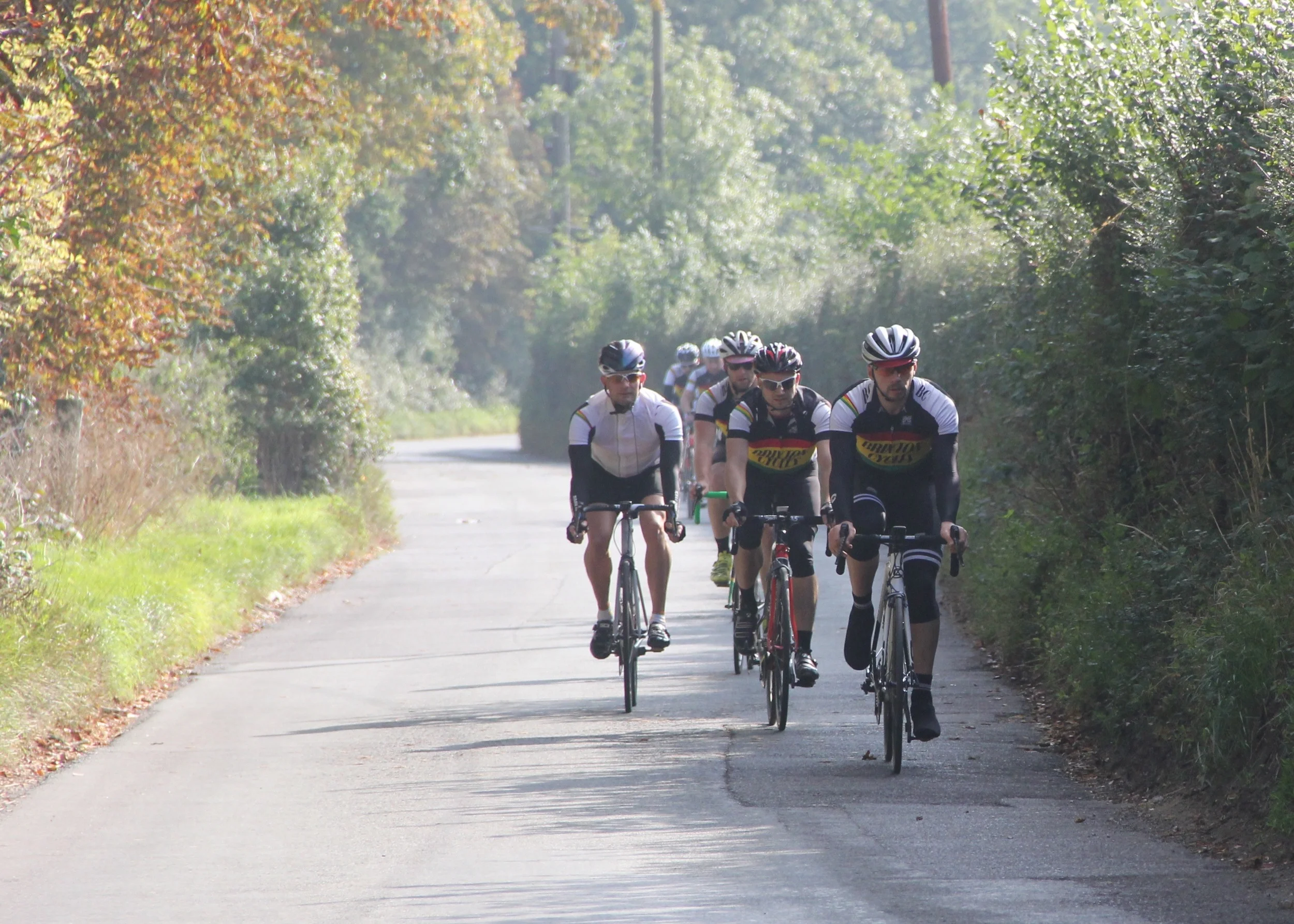 Brixton Cycles enjoy the beautiful weather in the Kent Downs