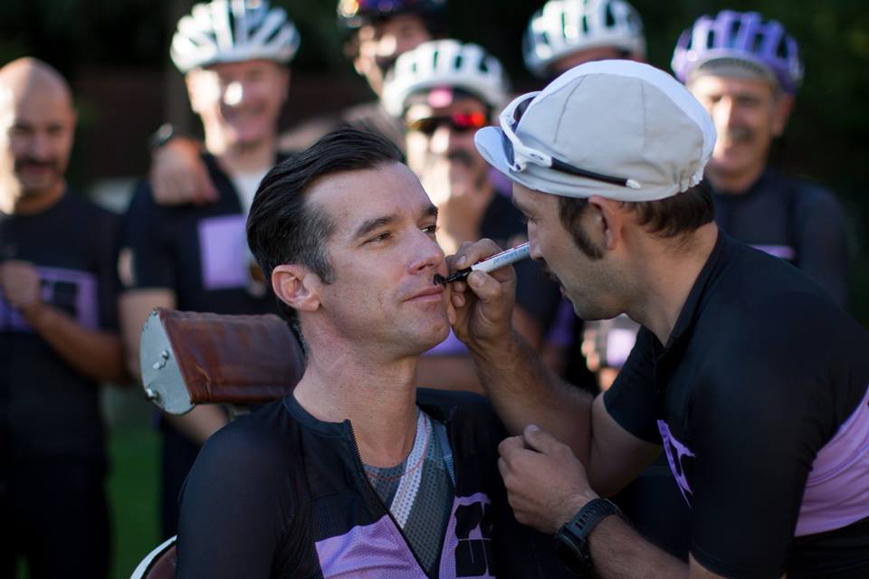 David Millar 'tashing up to support Pavé's Movember charity campaign