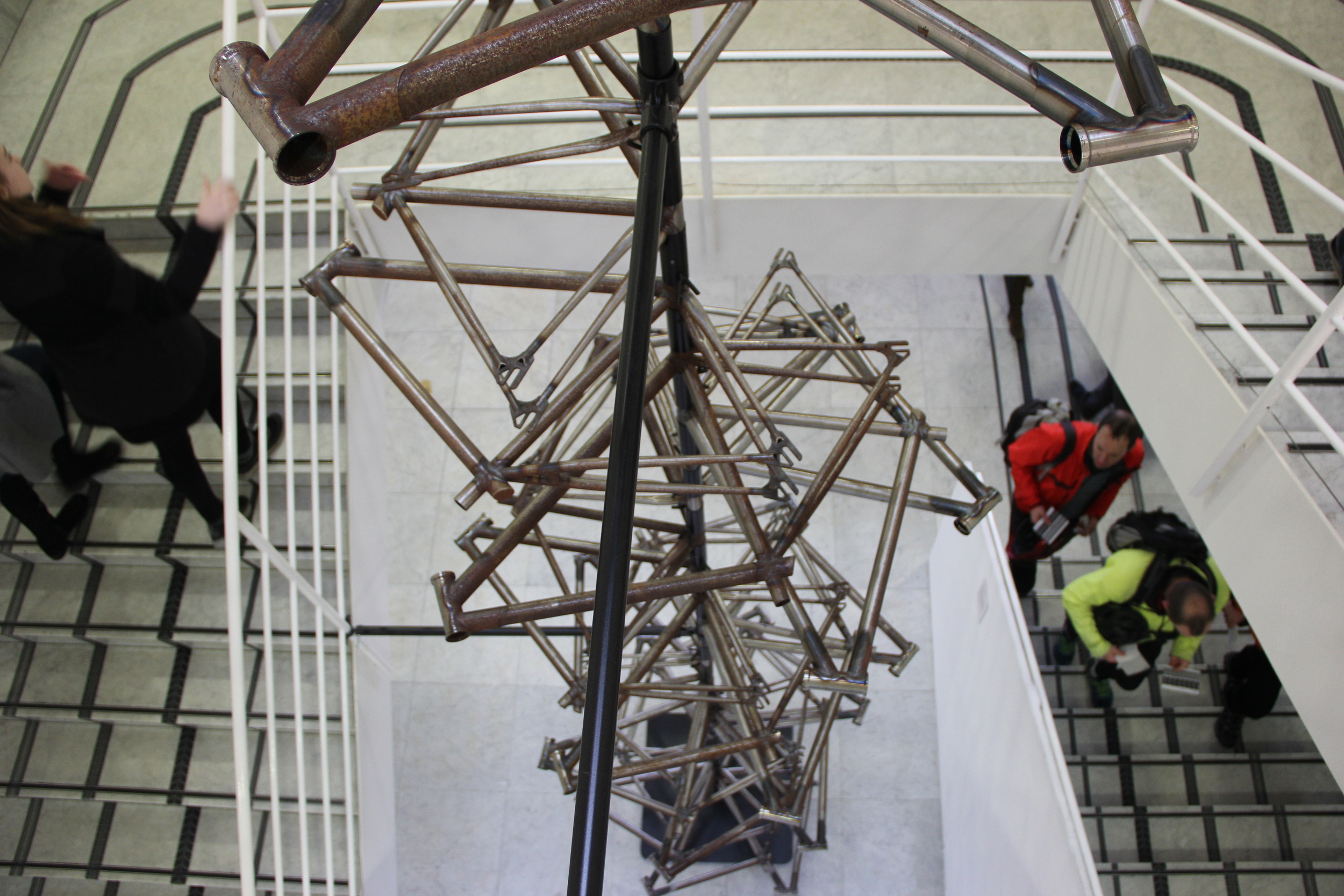 Donky' bike designer Ben Wilson's bike frame sculpture