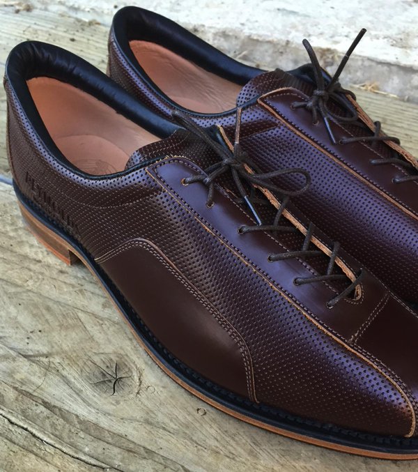 Brown Pinned Leather City Cycling Shoe