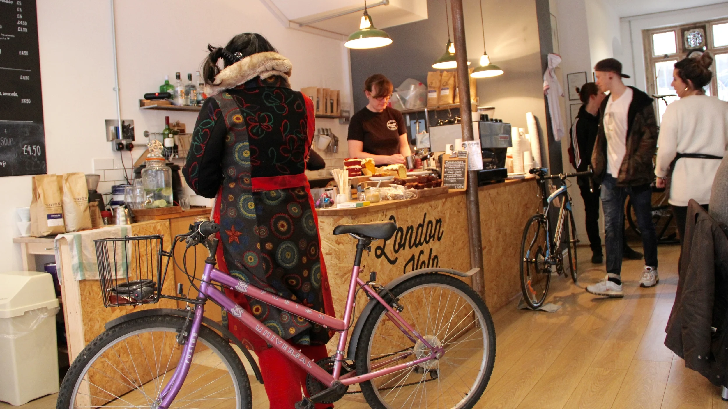 Bikes are given as warm a welcome as customers at London Velo