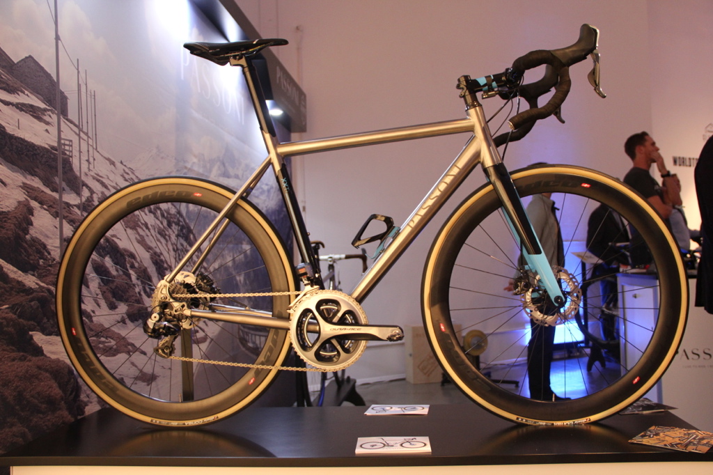 A bespoke Passoni on display at the Rouleur Classic event in November