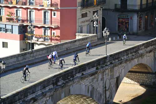 One of Girona's beautiful bridges