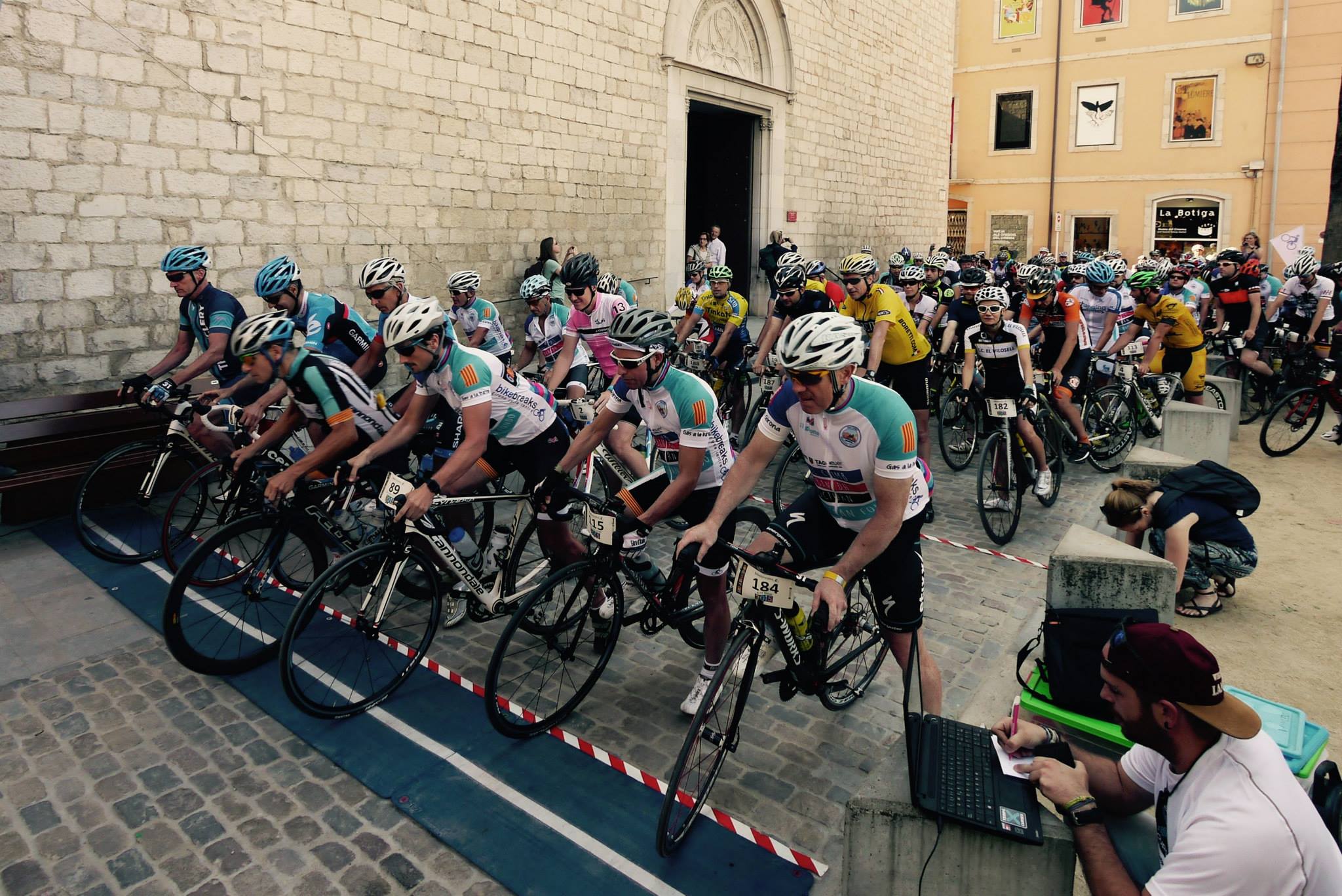 The start of the Gran Fondo