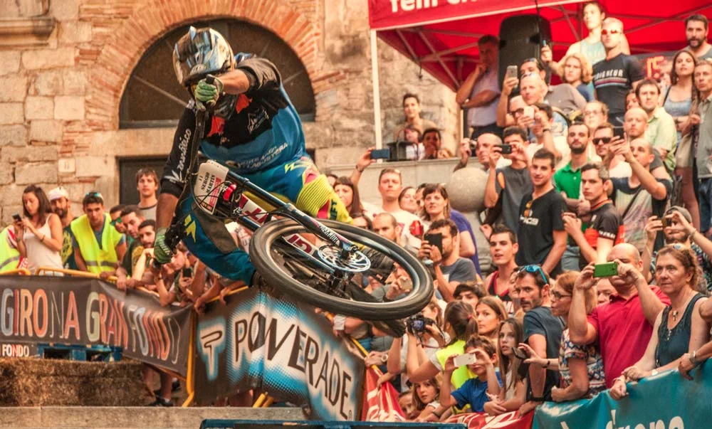 Urban downhill mountain bike event
