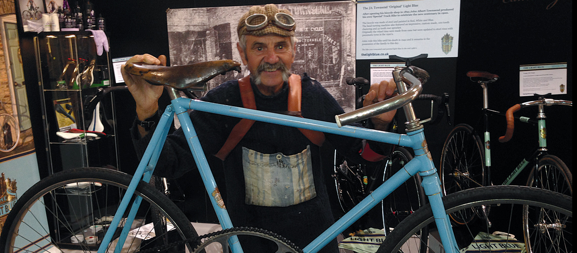 Luciano Berruti, poster-boy of L'Eroica, happened upon The Light Blue's stand at the Eurobike Show last year and liked what he saw