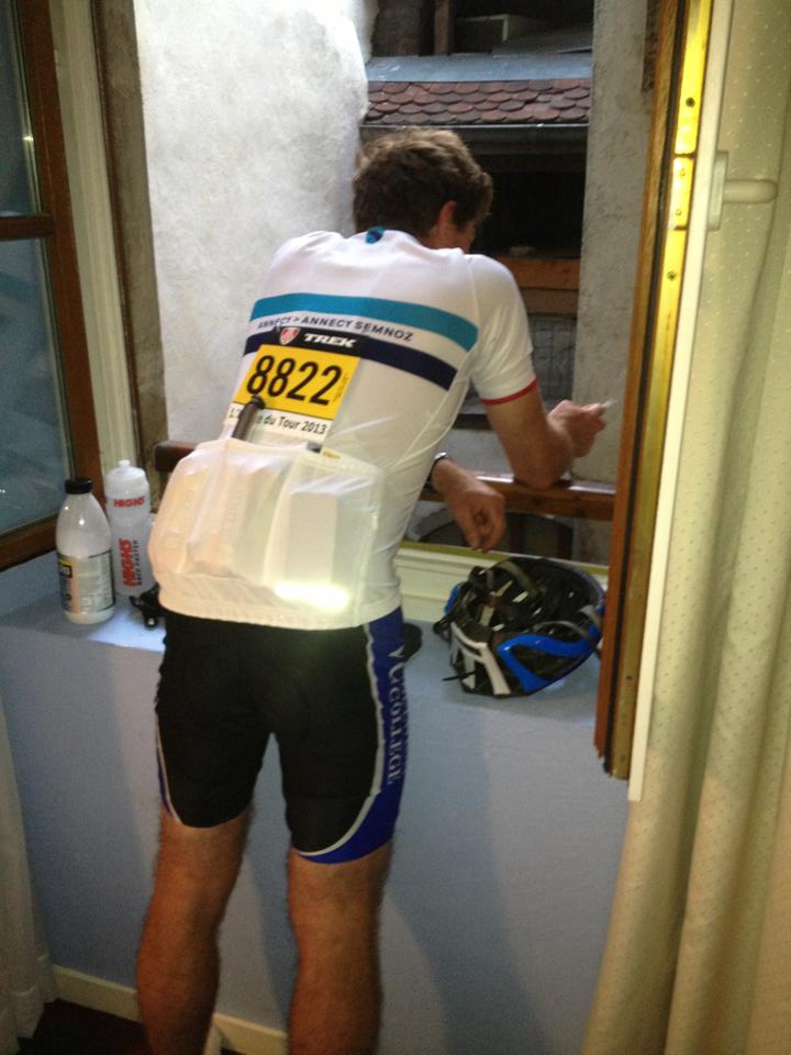Energy gel - check, water bottles - check, pack of fags - check