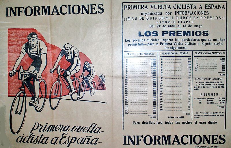 The first Vuelta was launched in 1935 to boost sales of the Diario Informaciones