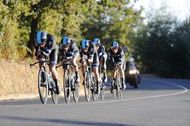 Team Sky won yesterday's Team Time Trial