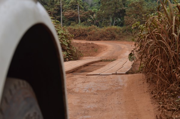 Beast tackles a dirt road