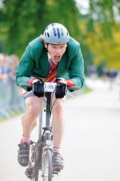 Dr Hutch on his Brompton