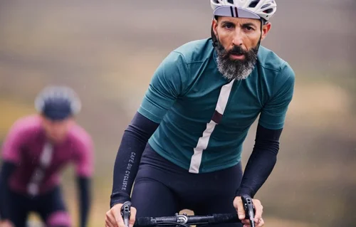 Veste Cycliste Vintage TRICOTS DU ROCHER - Années 70/80 - Made In France - Taille L