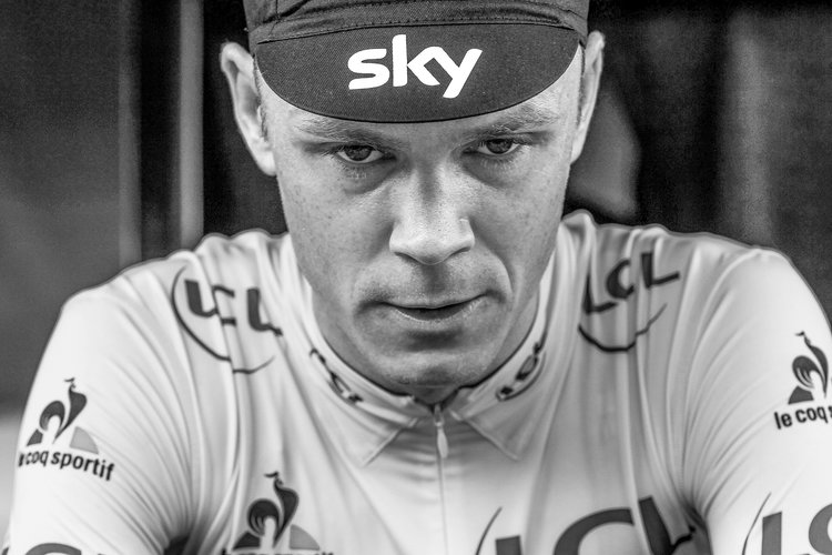 Chris Froome at the Tour de France photographed by George Deswijzen