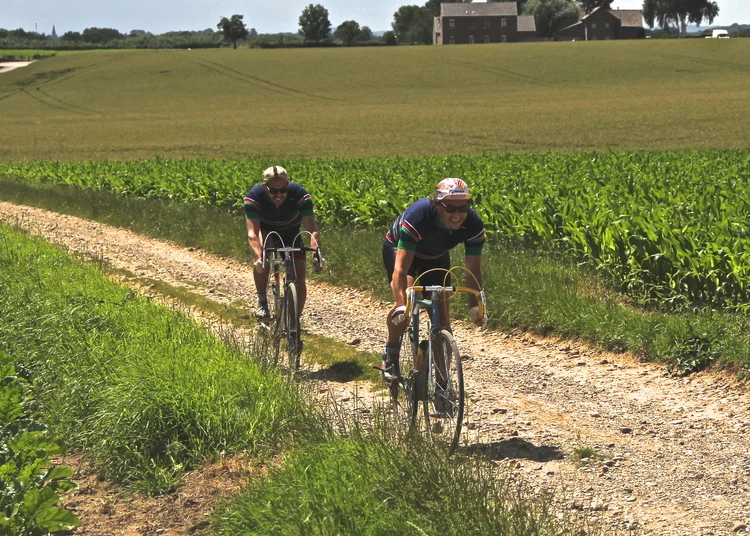 Rutted roads on the Dutch/Belgian/German border
