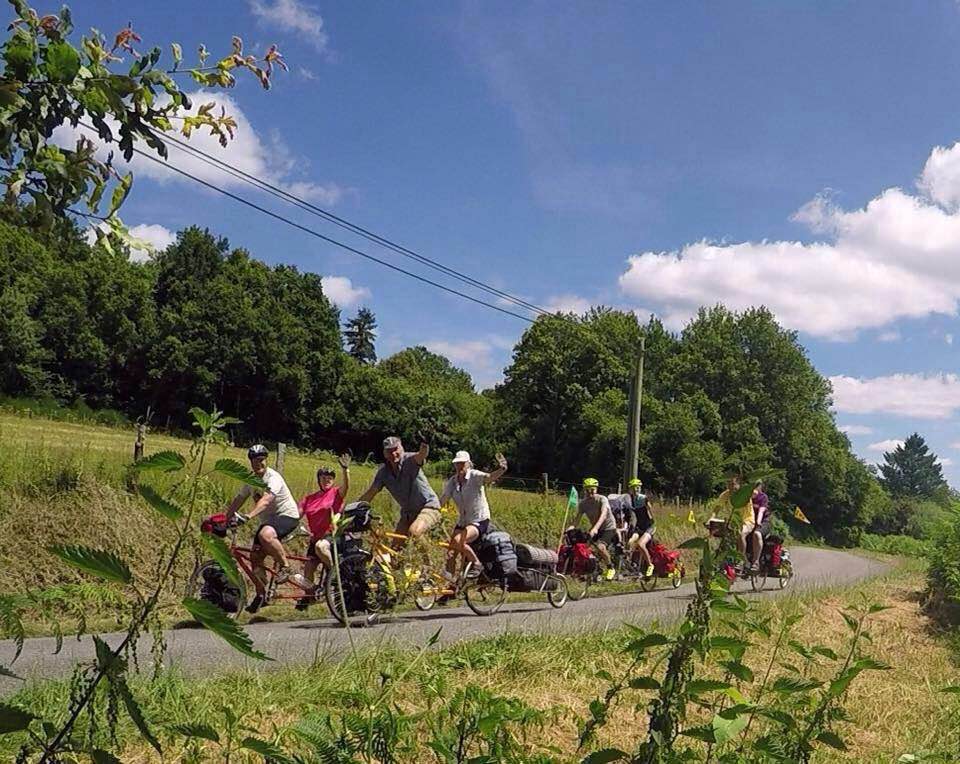 Touring with fellow tandem riders