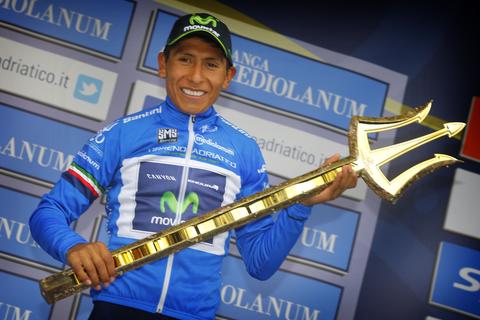 Nairo Quintana, winner of the Sea Master Trophy in 2015