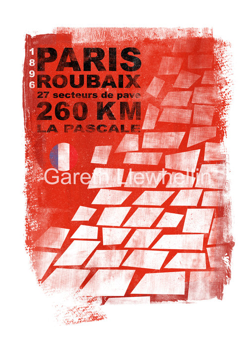 Gareth Llewhellin's Roubaix limited edition print is available form the Ride Velo shop