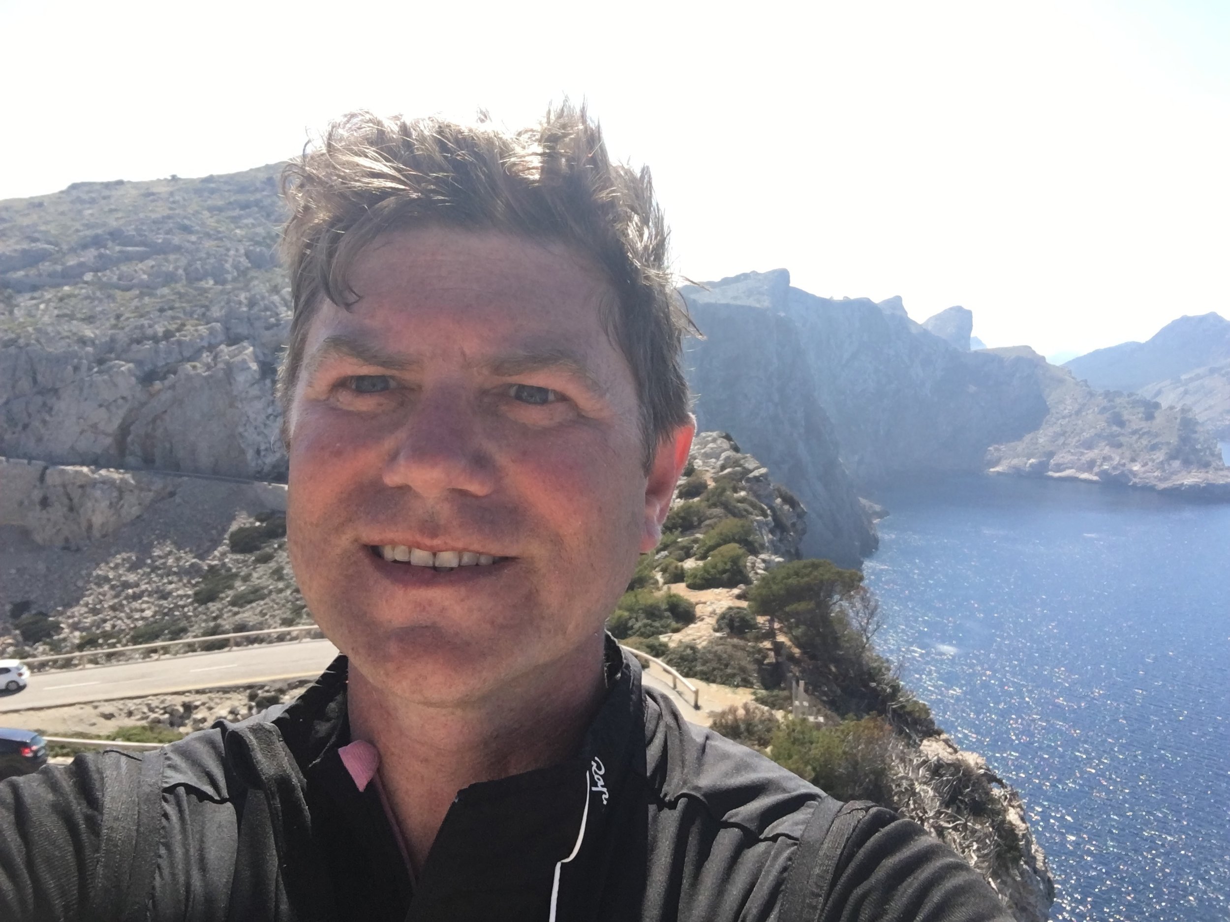 On the road to Cap de Formentor - don't look down!