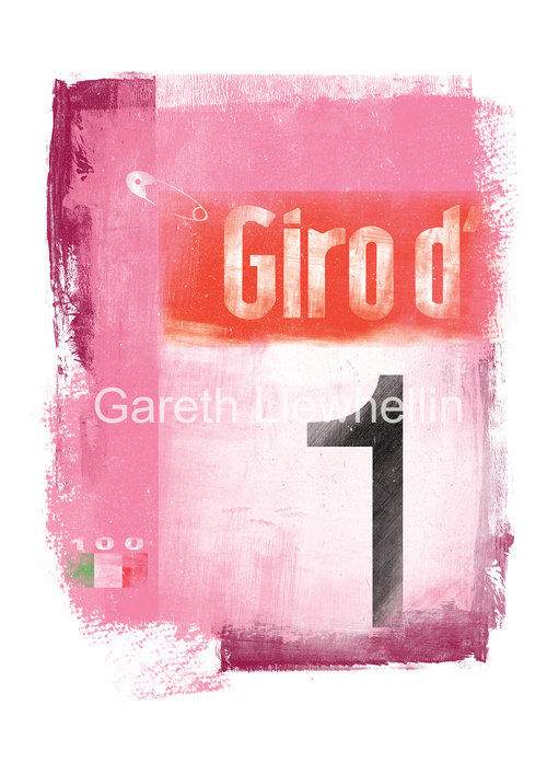 Gareth Llewhellin's limited edition, signed prints mark the 100th Giro d'Italia (available form the Ride Velo shop for £30)