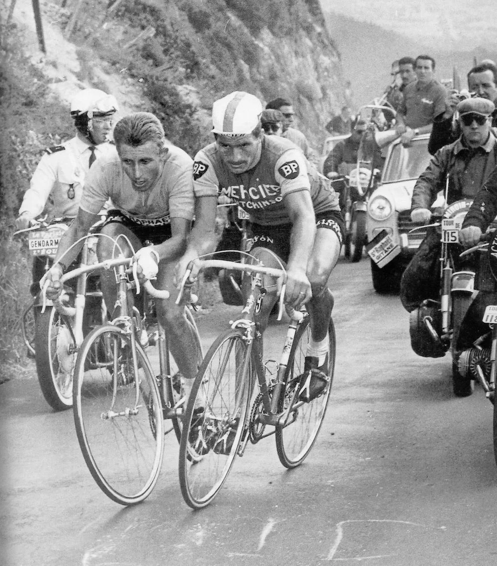 Anquetil and his rival Poulidor