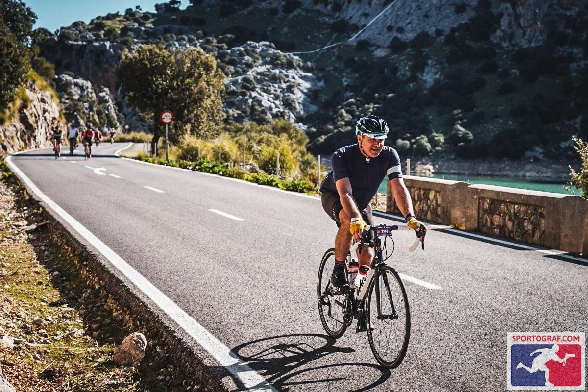 50 km before Robbie’s crash on the Mallorca 312