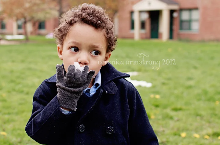 Remember when I declared winter over? Look. Snow. 