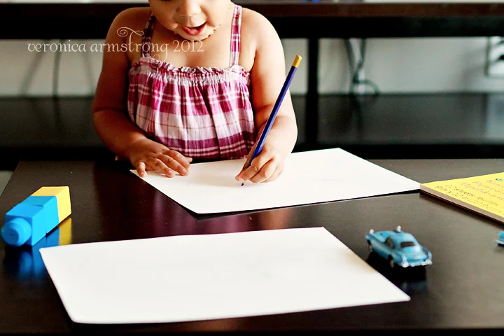 Toddler Art. Watercolor Pencils.