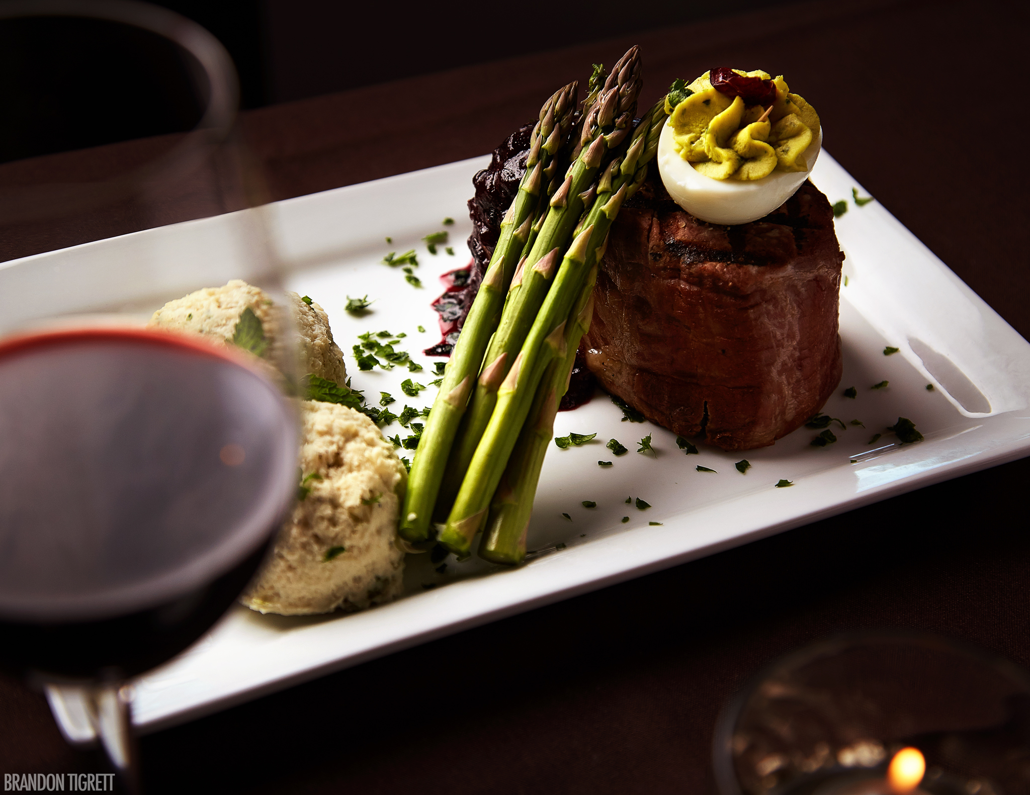 Bourbon Cellar - Editorial Food Photography - Filet Mignon