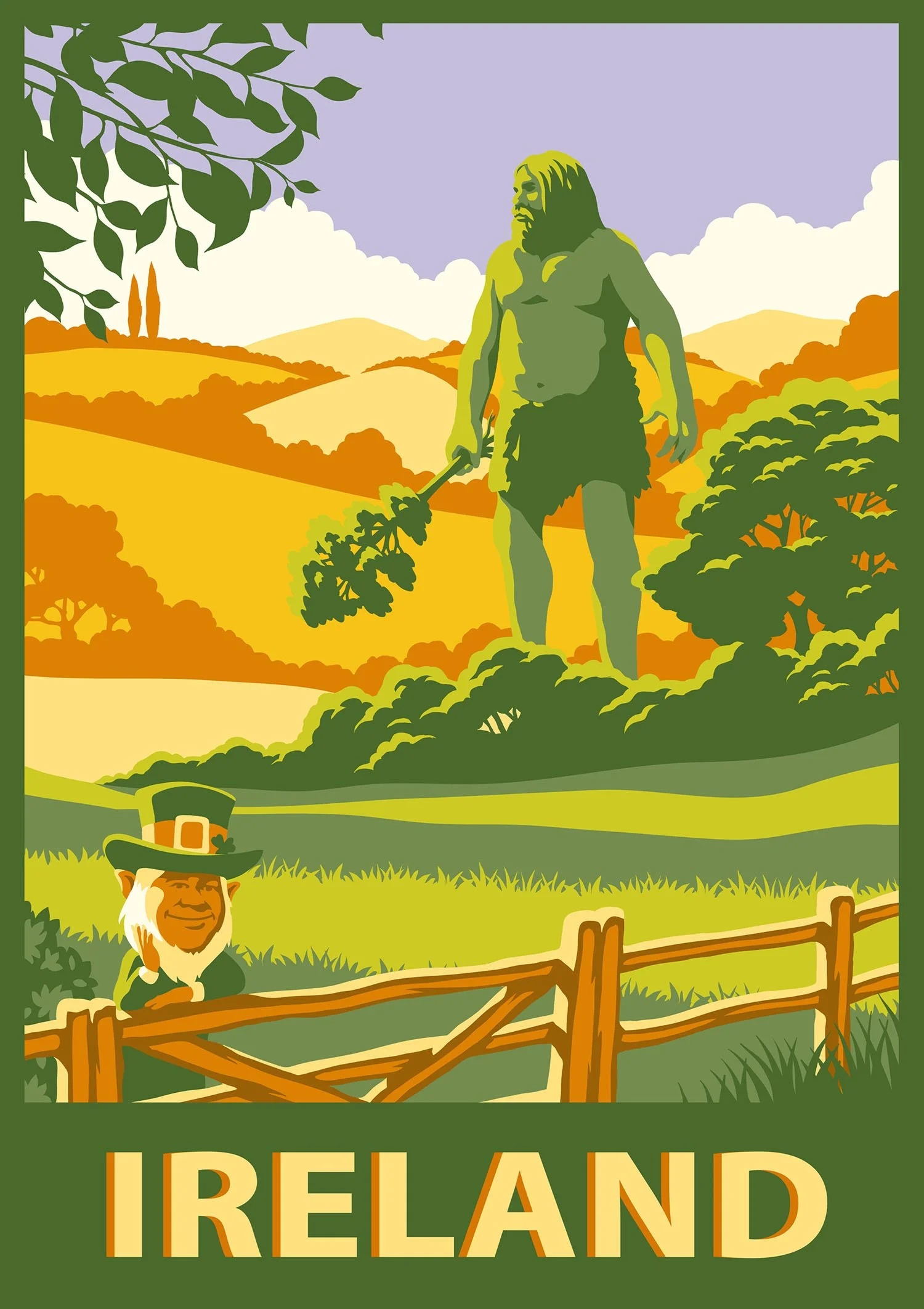 travel poster ireland