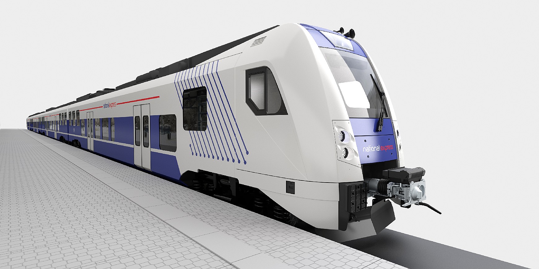 Vizualizace jednotky pro National Express Rail. (zdroj: Škoda Transportation)