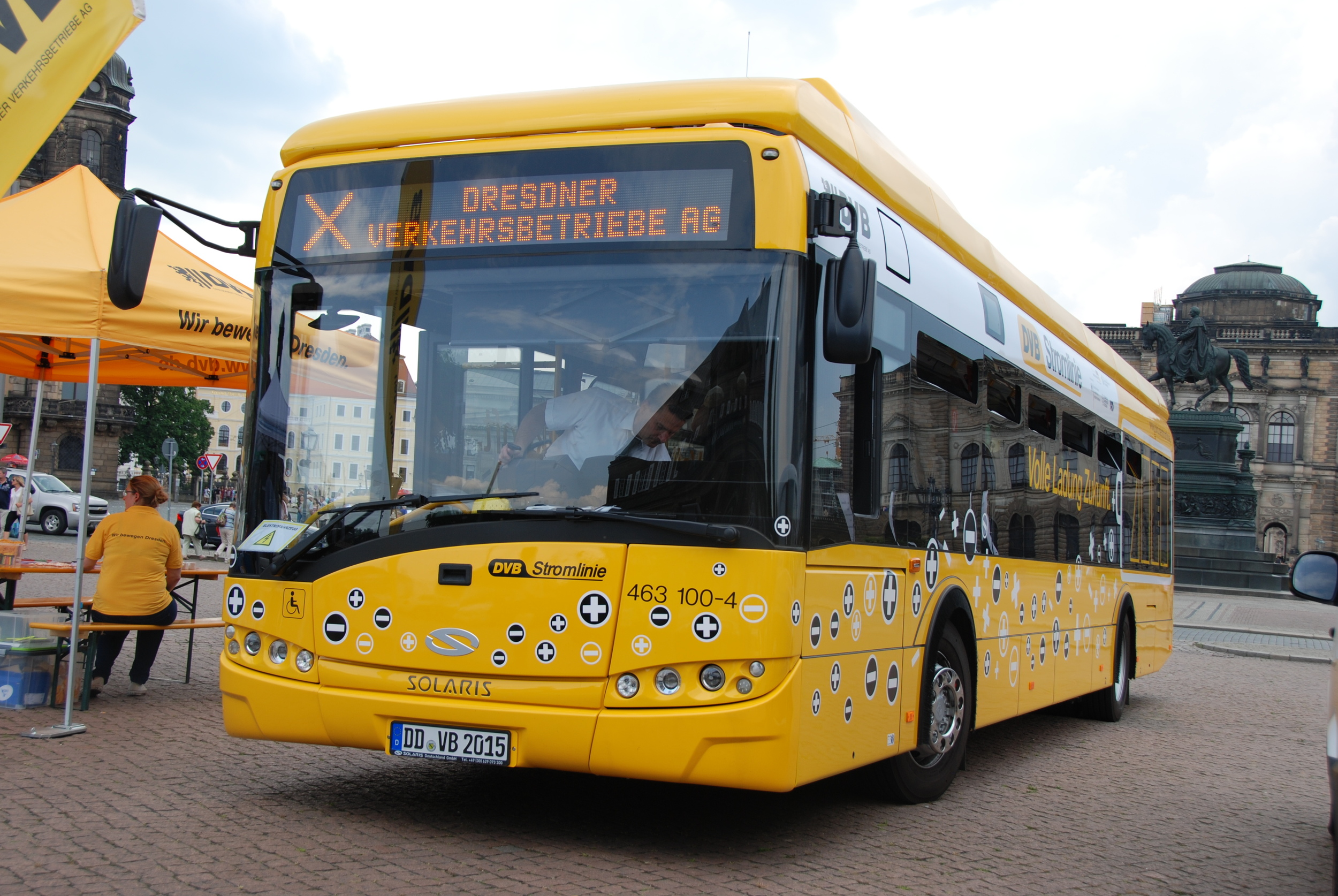 Drážďany mají zatím k dispozici jen jediný elektrobus. (foto: Libor Hinčica)