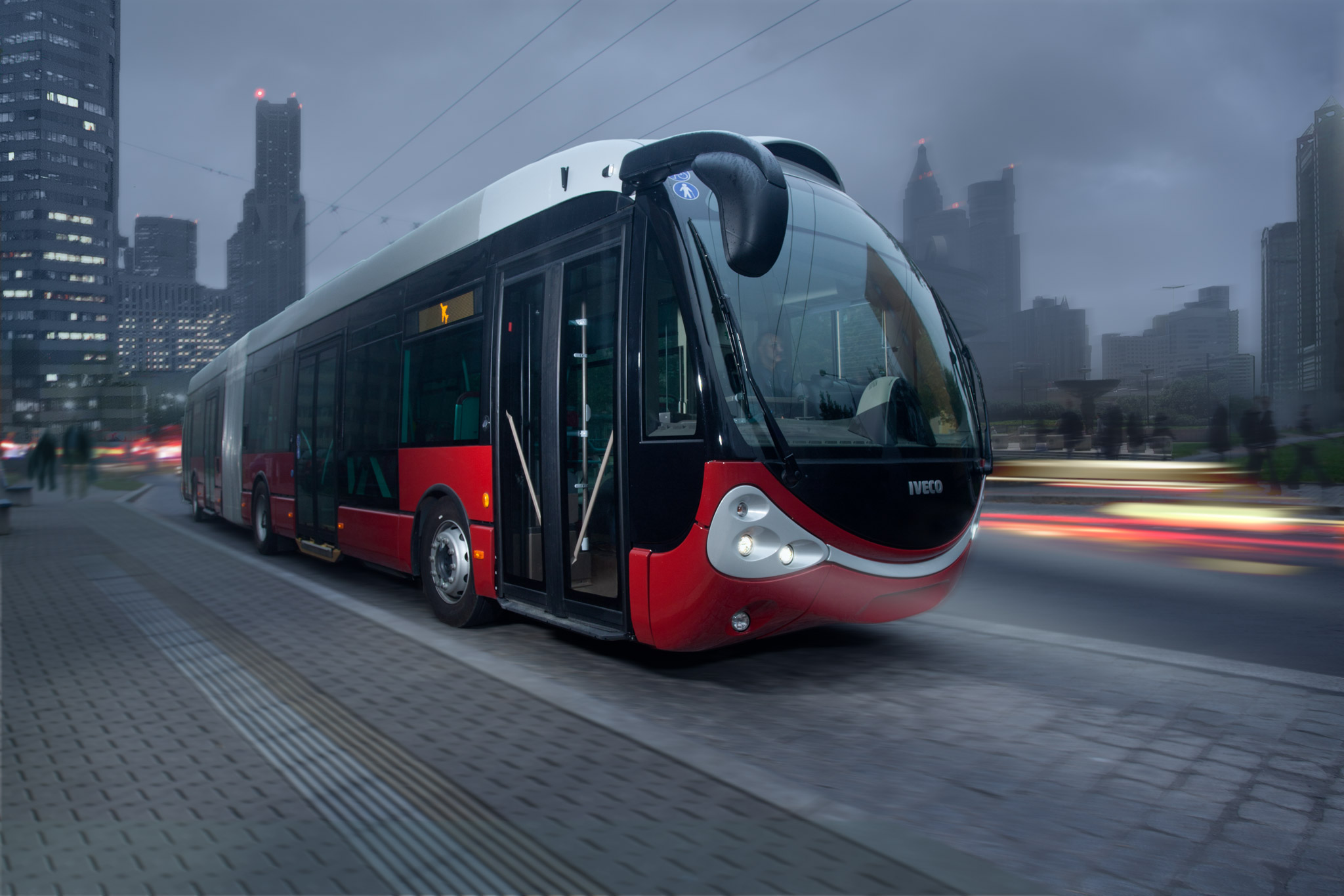 Trolejbus Iveco Crealis Neo na propagačním obrázku Škody Electric. (zdroj: Škoda Electric)