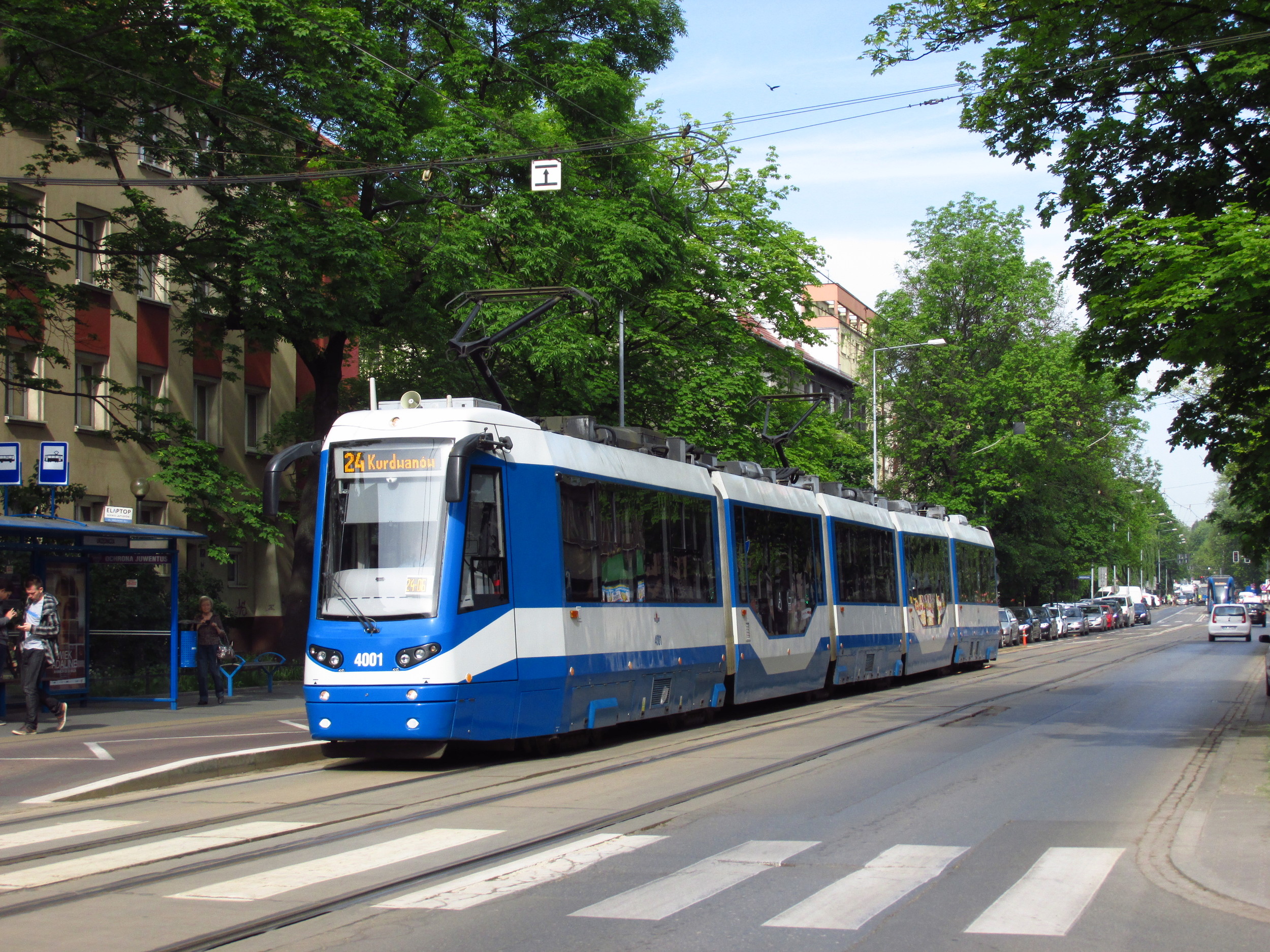 Tramvaj 405N vznikla jen ve formě jediného prototypu pro Kraków, přestože se očekávalo, že výroba bude pokračovat. Fakticky vzato jde o prodlouženou verzi modelu PROTRAM 205 WRAS. (foto: Ing. Filip Jiřík)