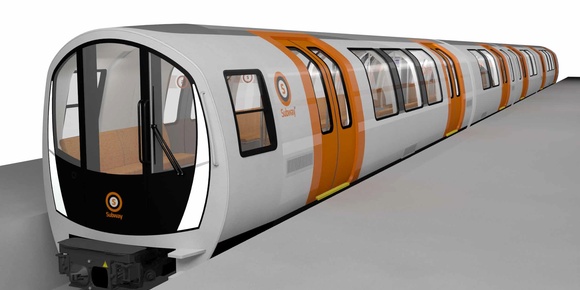 Návrh jednotek metra pro Glasgow. (zdroj: Stadler)