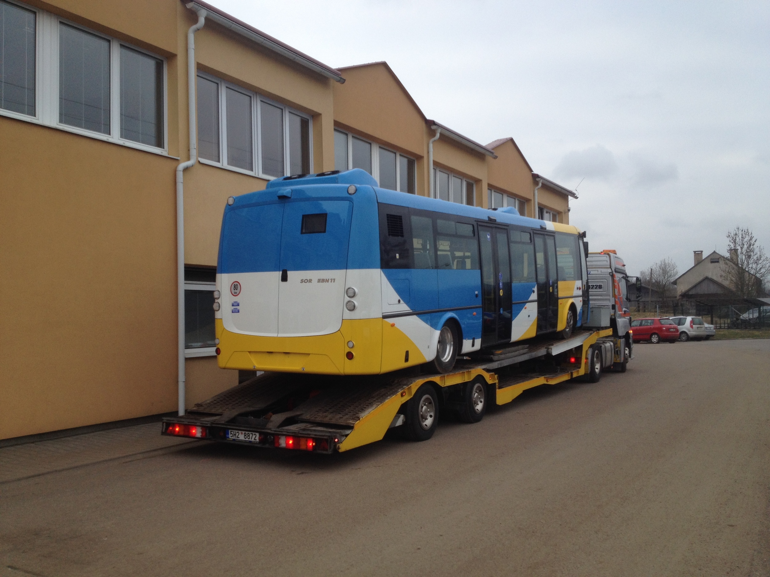 Zadní pohled na elektrobus SOR EBN 11 pro Košice. (foto: ČS Dopravák)