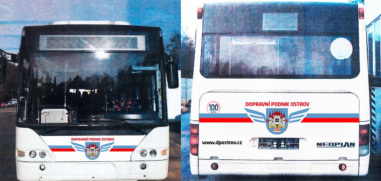 Autobus Neoplan Cityliner s pohonem na CNG na fotografiích města. (zdroj: www.ostrov.cz)