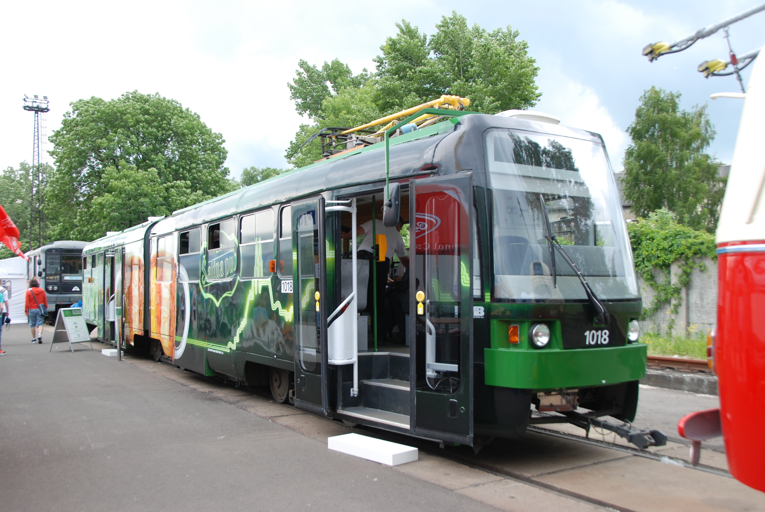 Pivní tramvaj brněnského DP přivezl na veletrh Pragoimex. (foto: Libor Hinčica)