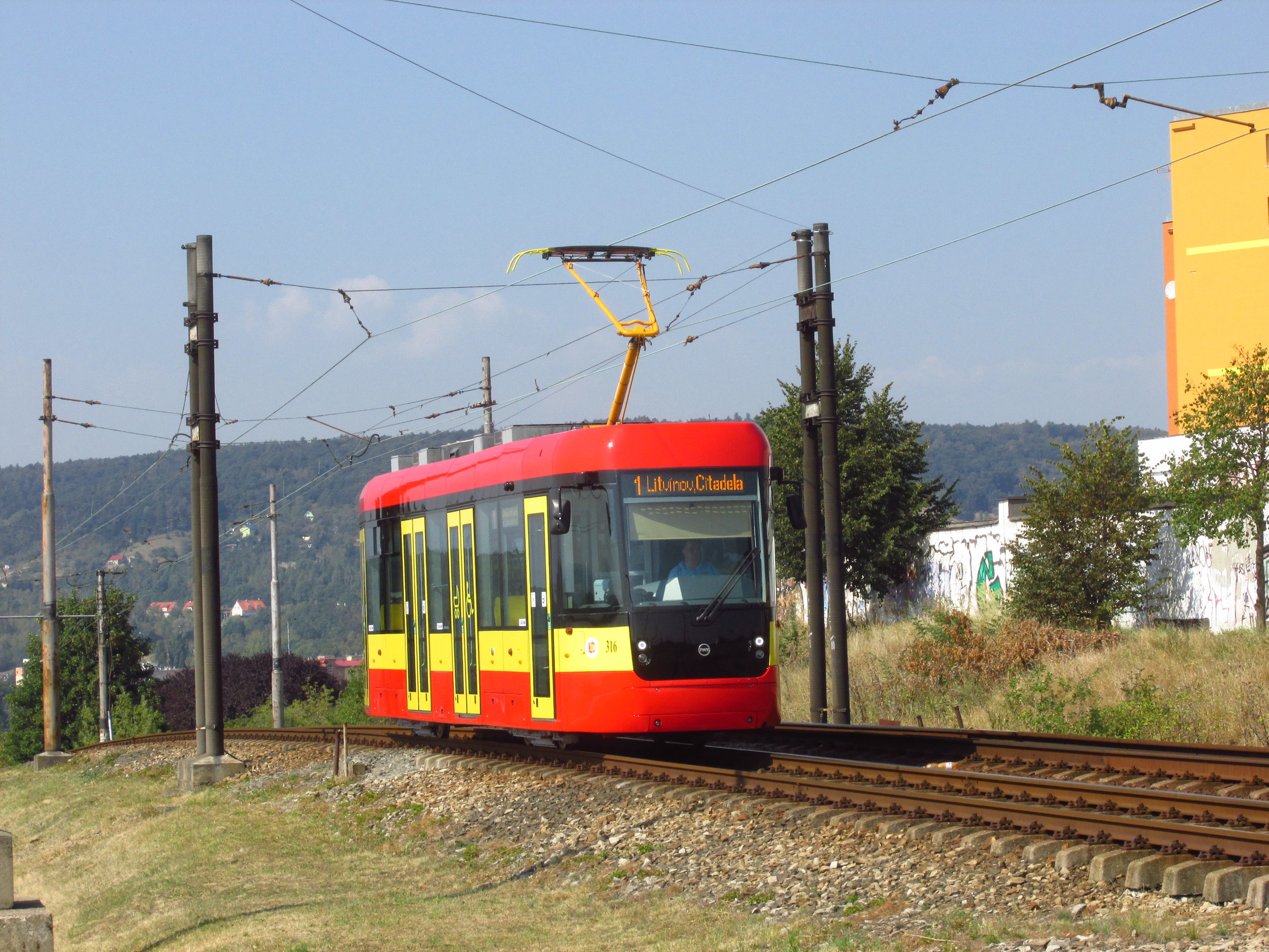 Vůz EVO1 v Mostě. (foto: Ing. Filip Jiřík)