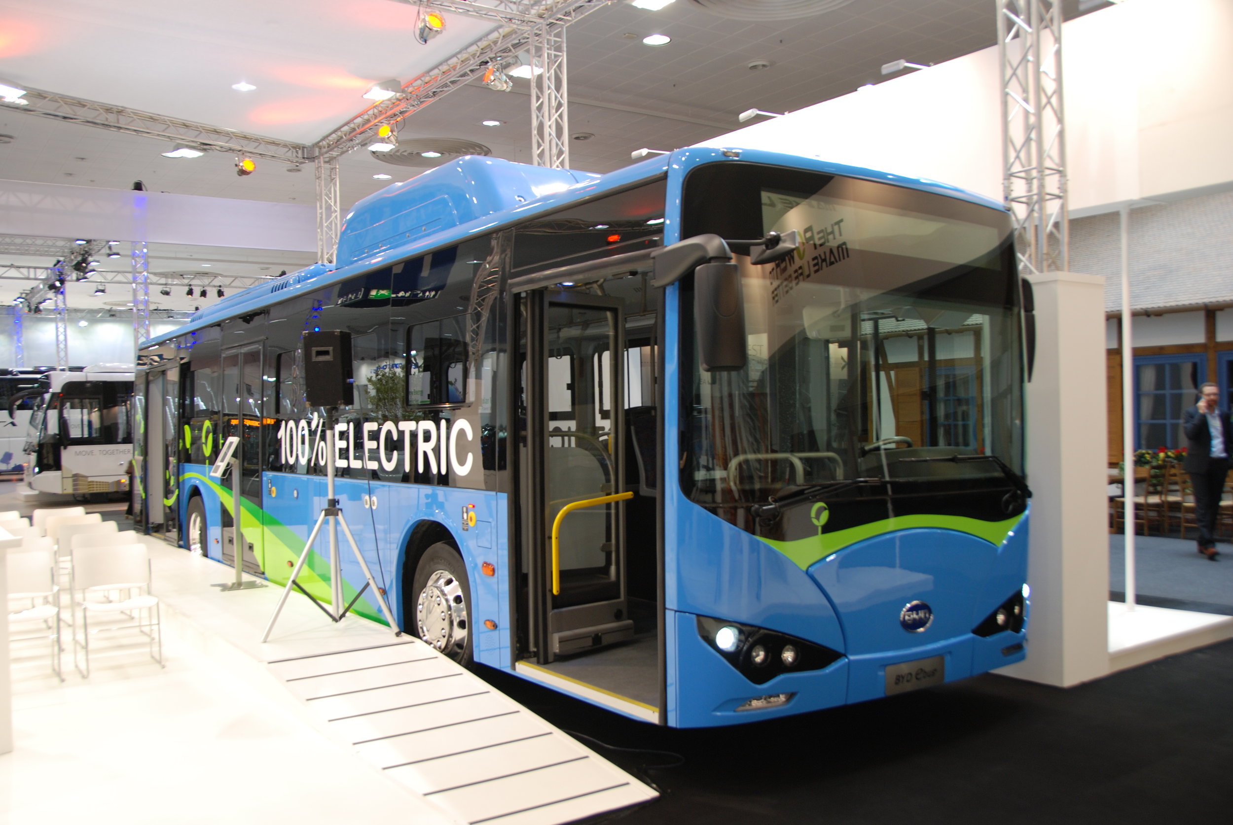 BYD K9 z Číny na veletrhu IAA. Společnost vystoupila s poměrně ambiciózním projevem. (foto: Libor Hinčica)