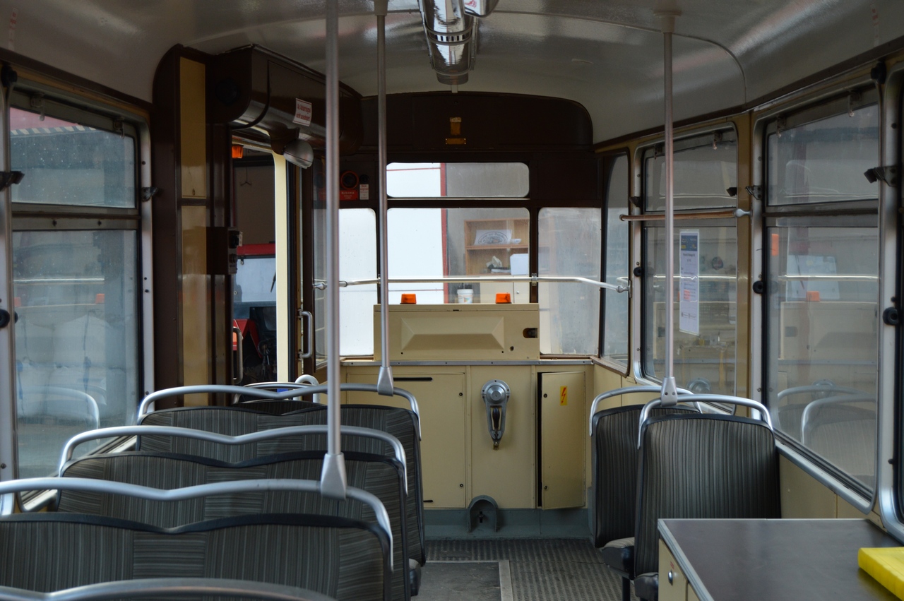 Pohled na zadní plošinu vozidla, jež sloužilo pro potřeby autoškoly. (foto: Zdeněk Mazánek)
