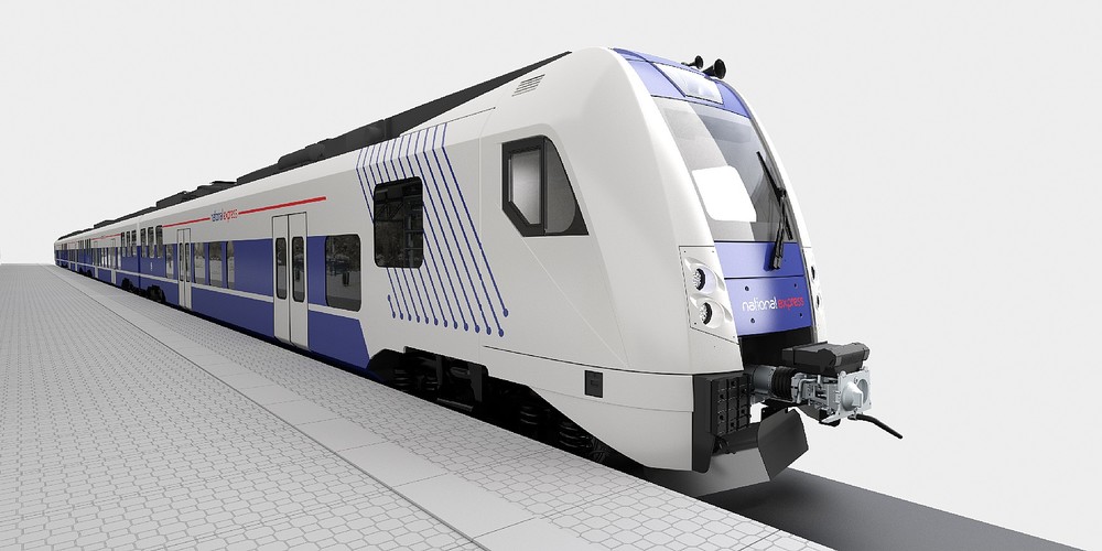 Takto měly vypadat vlaky National Expressu. Pětivozové soupravy v počtu 39 kusů měla dodat česká Škoda Transportation. Kvůli průtahům v tendru k tomu však nedojde. (zdroj: Škoda Transportation)
