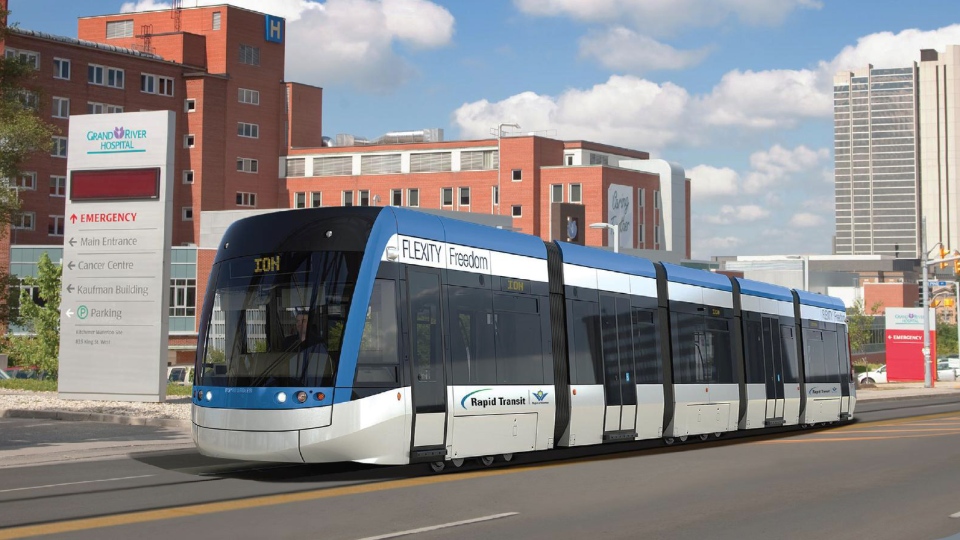 Flexity Freedom je verze tramvají pro USA a Kanadu. Sloužit by měla i ve Waterloo. (zdroj: Wikipedia.org)