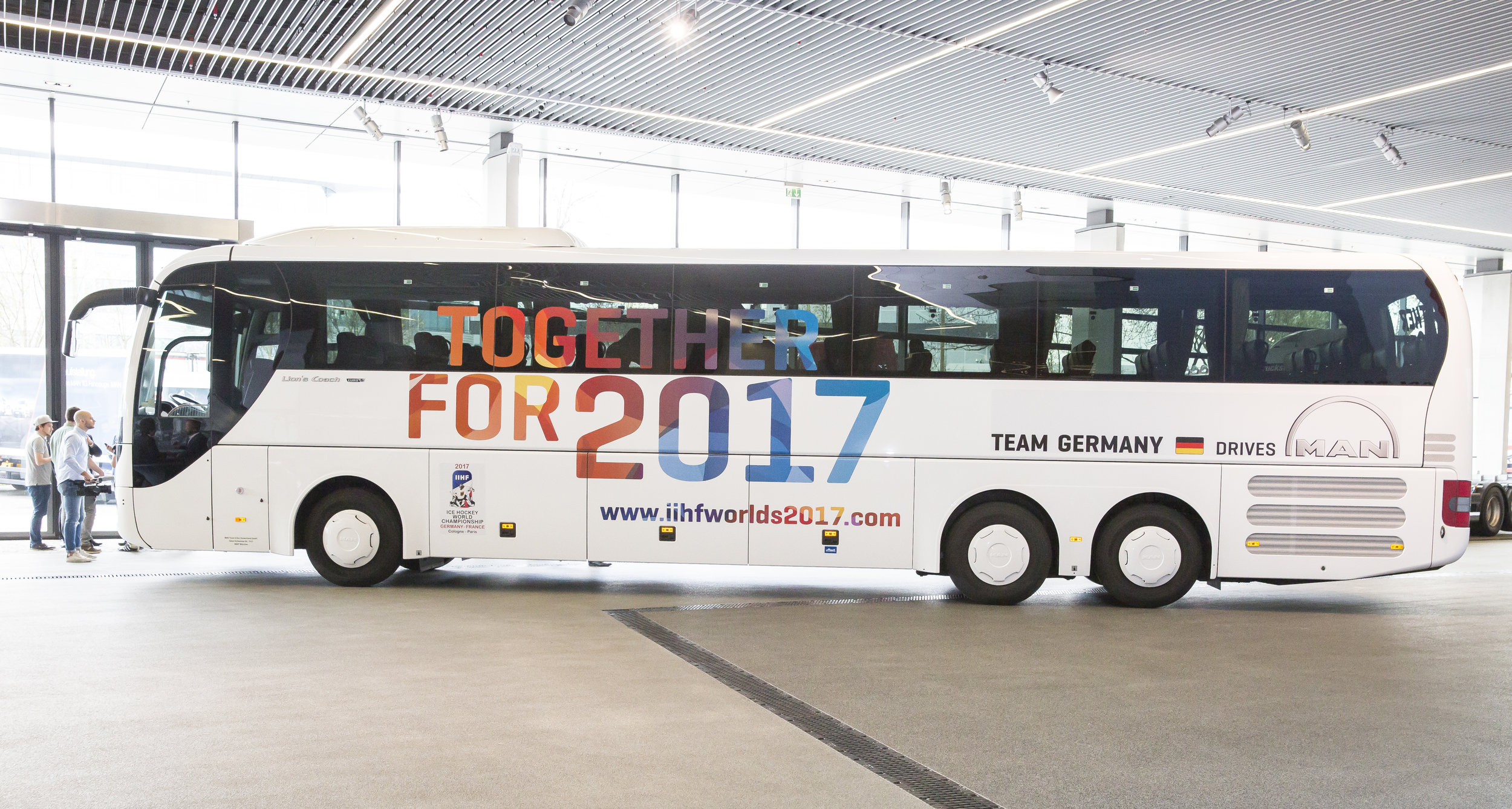 MAN Lion's Coach pro hokejové mistrovství světa. (foto: MAN Truck & Bus)