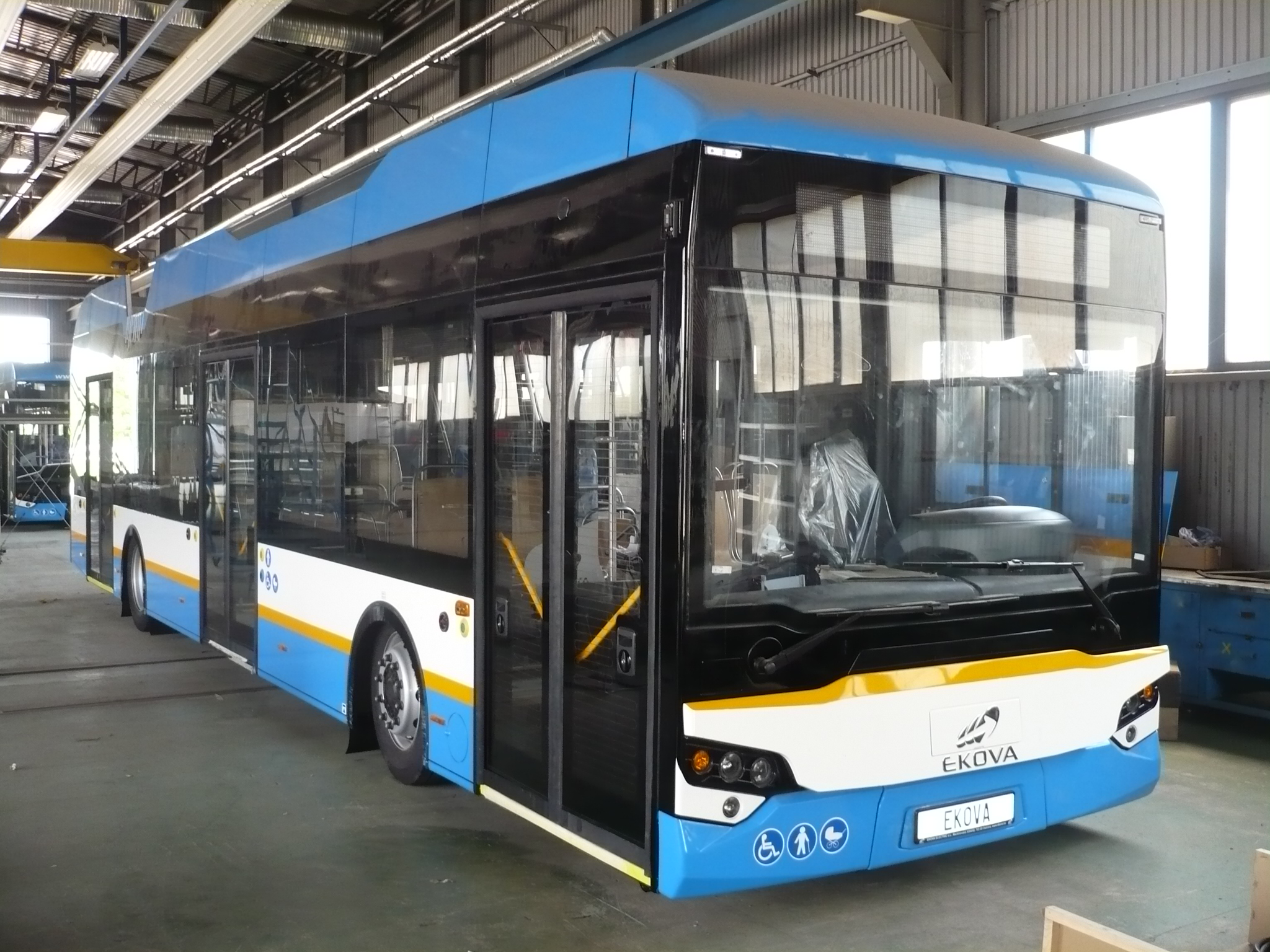 Ekova Electron 12T - nový trolejbus, jenž má být představen na veletrhu Czech Raildays. (foto: Ekova Electric)