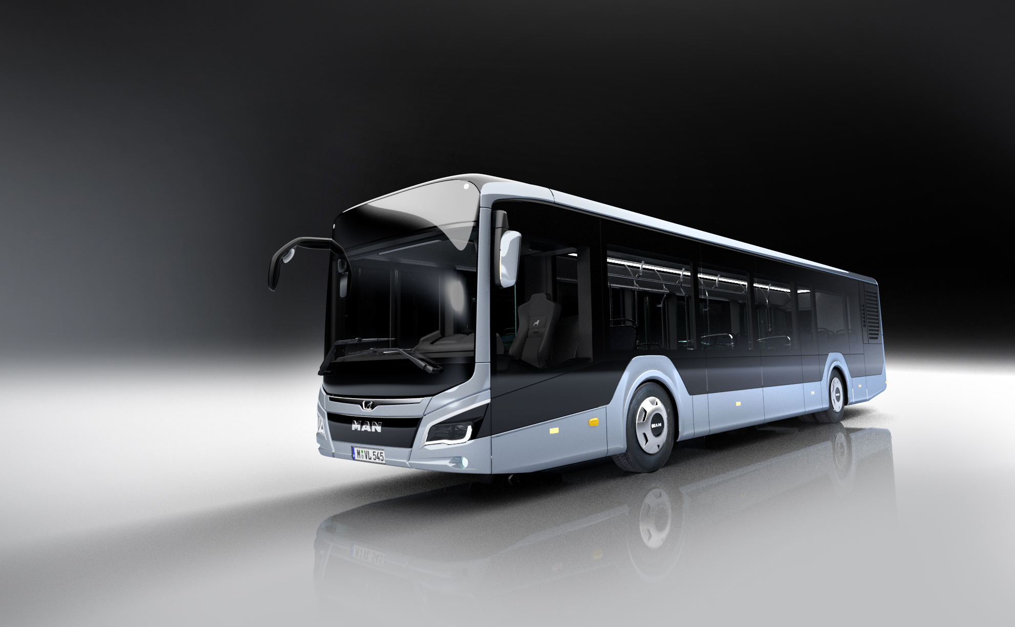 Levý pohled na nový MAN Lion's City. (foto: MAN Truck & Bus)
