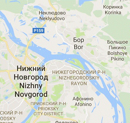 Popsat správně polohu pátého největšího města není snadné, proto pro jistotu nabízíme malý výřez z mapy. (zdroj: Google Maps)