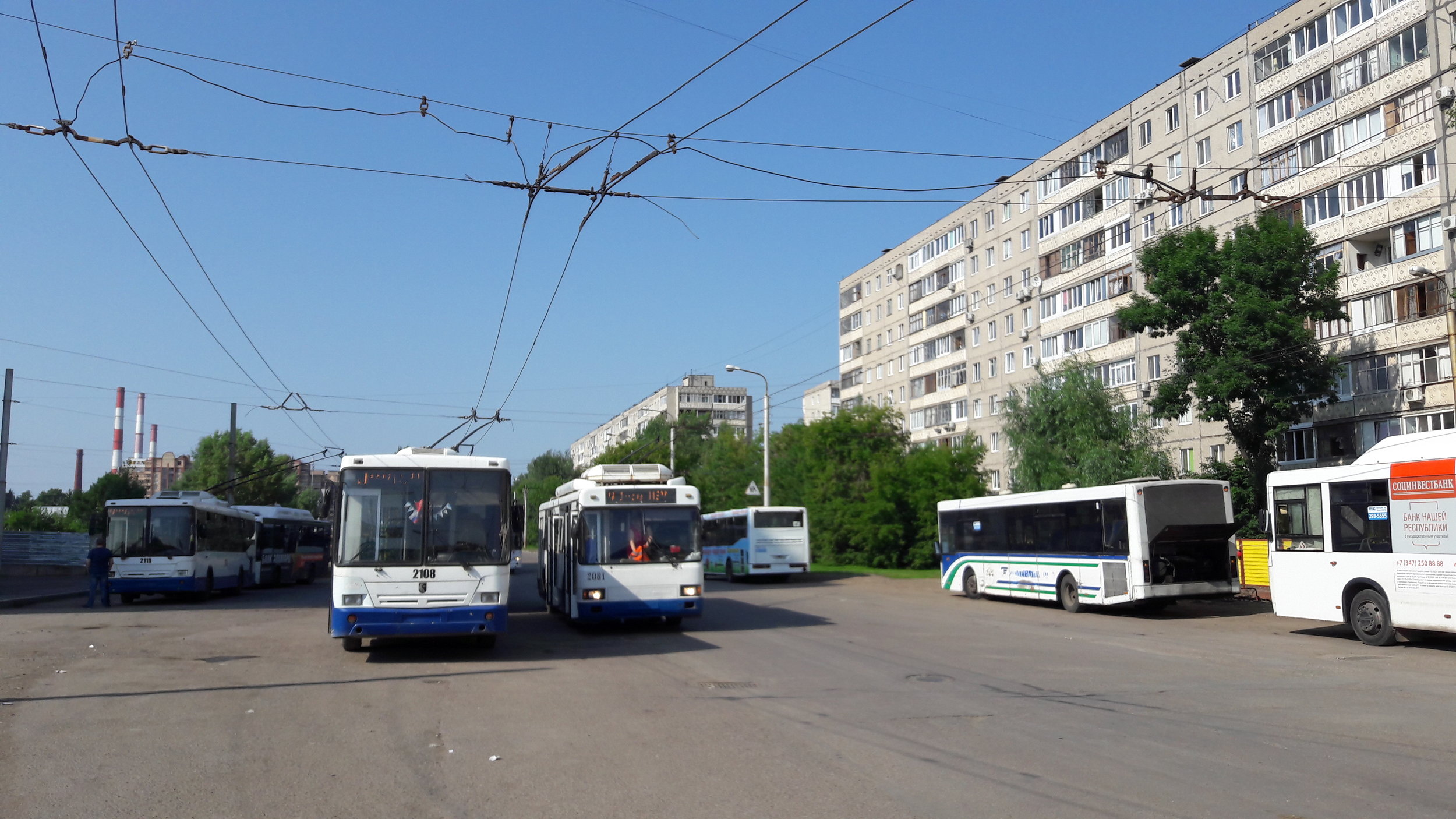 Konečná trolejbusů Ufimskij DOK. 
